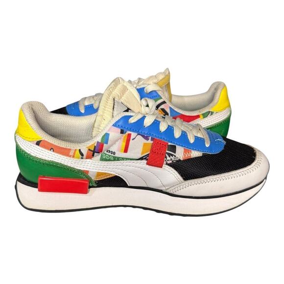 Puma Future Rider Play On Multicolor Sneakers Women’s 6.5 Retro Casual 383422-01 - Picture 8 of 8